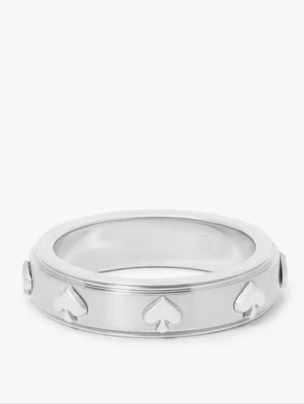 SPOT THE SPADE SILVER RING - Picture 1 of 7